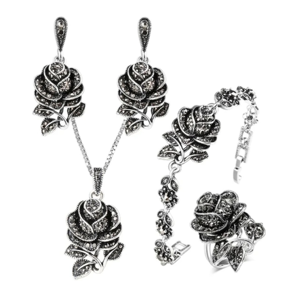 Turkish Vintage Style Jewelry Set forWomen,NEW,4Pcs,Size78,9,WeddingHandmadeGift - Picture 3 of 11